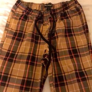 Plaid style waist tie pant ~ baggy look